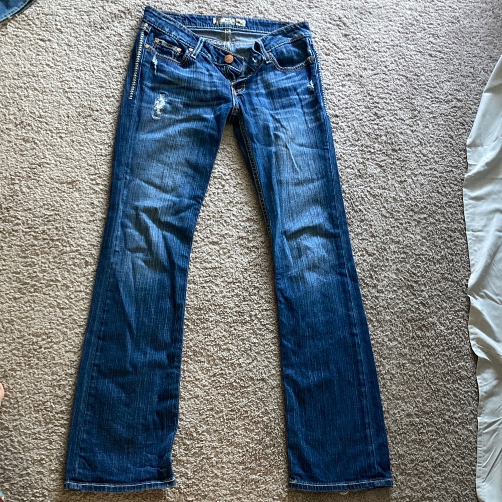 Buckle Women's Dark Blue Boot Cut Jeans